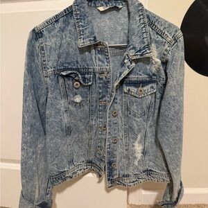 Highway Jeans Distressed Blue Denim Jacket